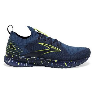 Brooks Levitate StealthFit 5 Mens Road Running Shoes Blue/Black/Yellow | USA-YTM285306